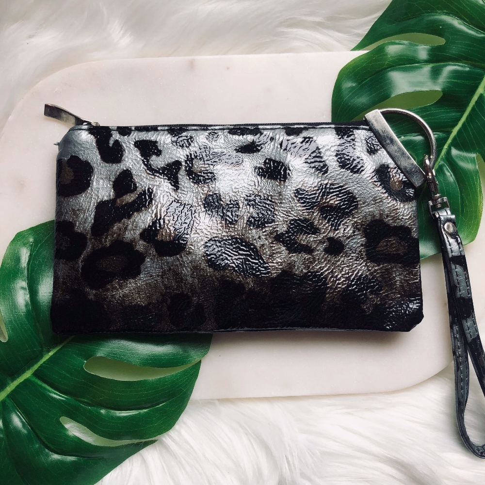 cheetah print wristlet